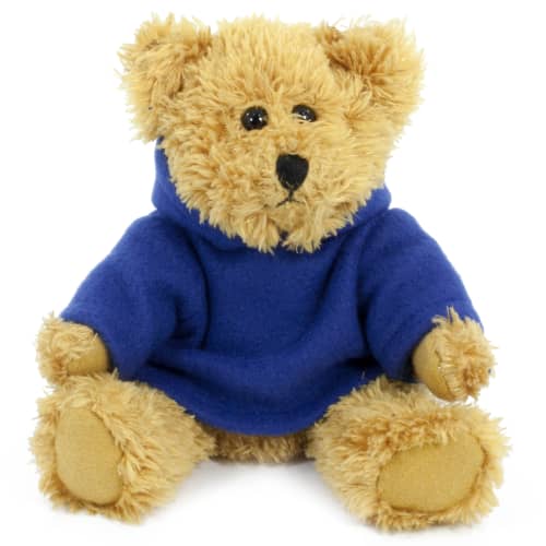 20cm Sparkie Bear with Navy Hoody