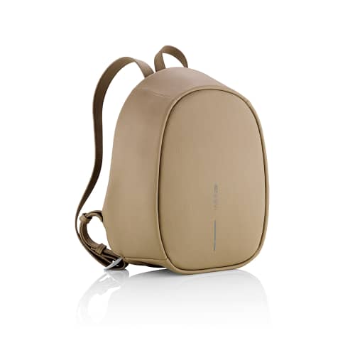 Bobby Elle Anti-Theft Branded Backpack In Brown