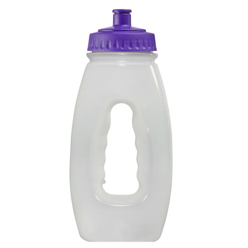 500ml Ace Jogger Sports Bottle in Translucent/Purple