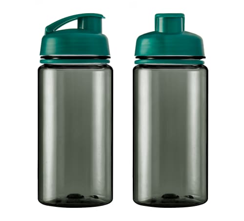 500ml Aqua Active Sports Bottle in Smoke/Green