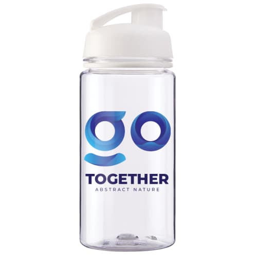 500ml Aqua Active Sports Bottle in Translucent/White