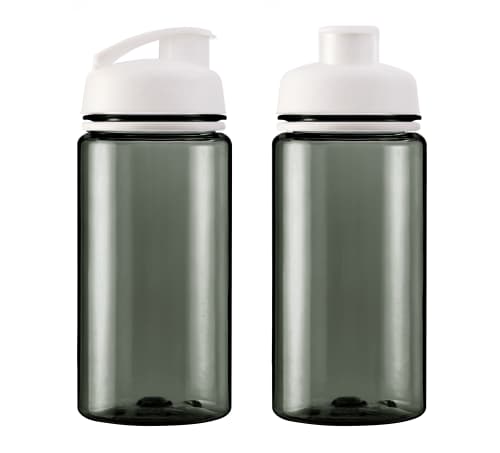 500ml Aqua Active Sports Bottle in Smoke/White