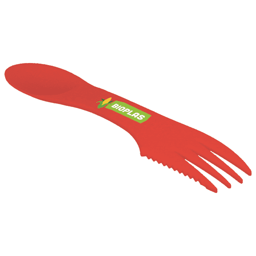 Eco-friendly custom printed sporks and kitchen utensils