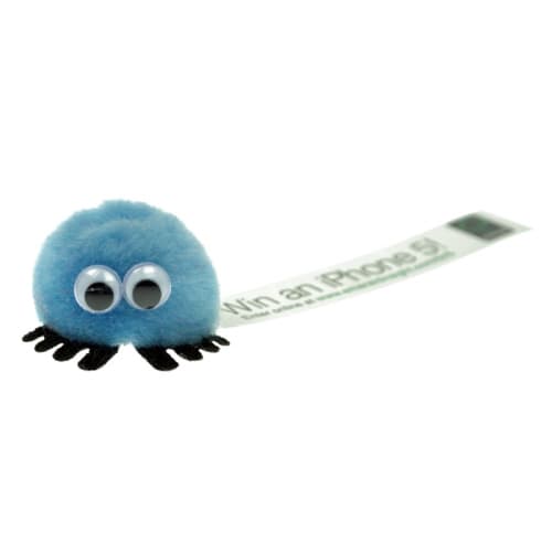 Printed Message Bugs in Baby Blue Personalised with Your Logo from Total Merchandise