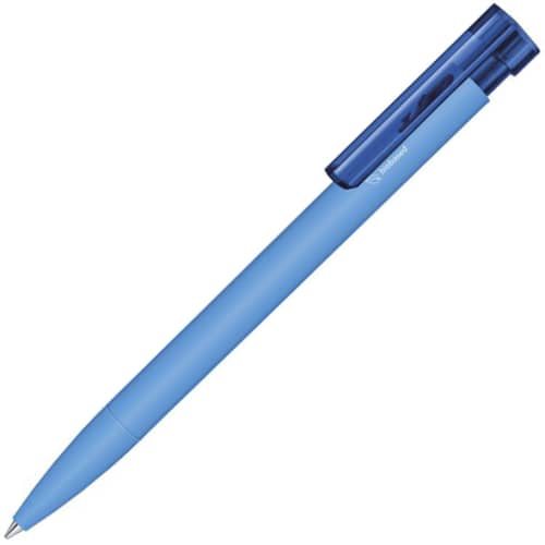 Branded Liberty Bio Ballpens Made from Bioplastic in Light Blue from Total Merchandise