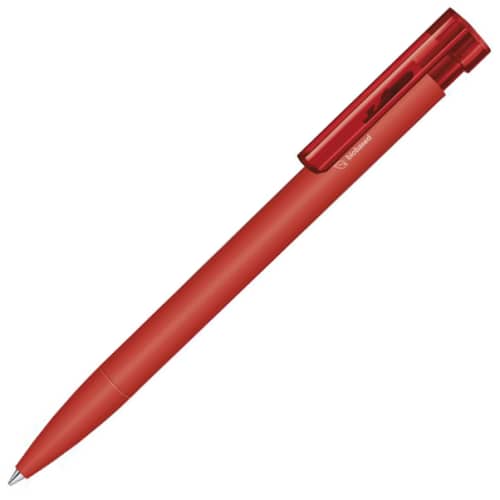 Branded Liberty Bio Ballpens Made from Bioplastic in Red from Total Merchandise