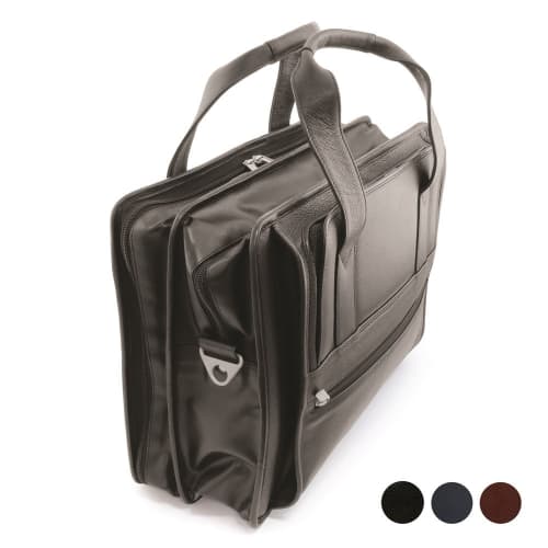 Branded Sandringham Nappa Leather Weekender Bags by Total Merchandise