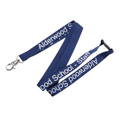 Promotional 20mm RPET Flat Polyester Lanyards