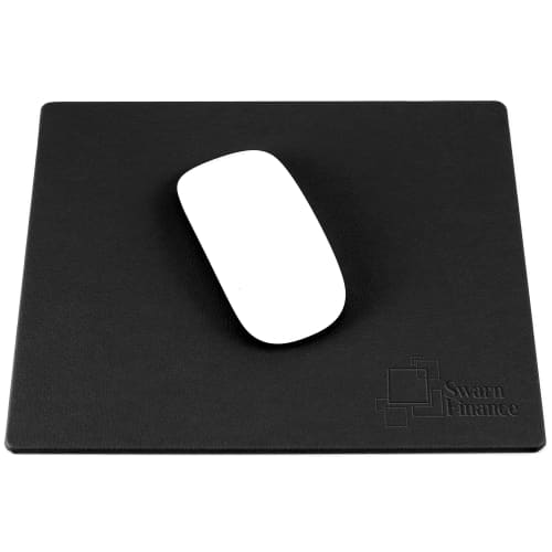 Recycled E Leather Mouse Mat in Black