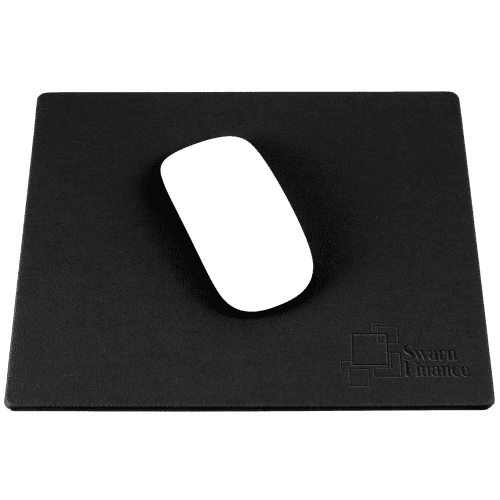Recycled E Leather Mouse Mat in Black