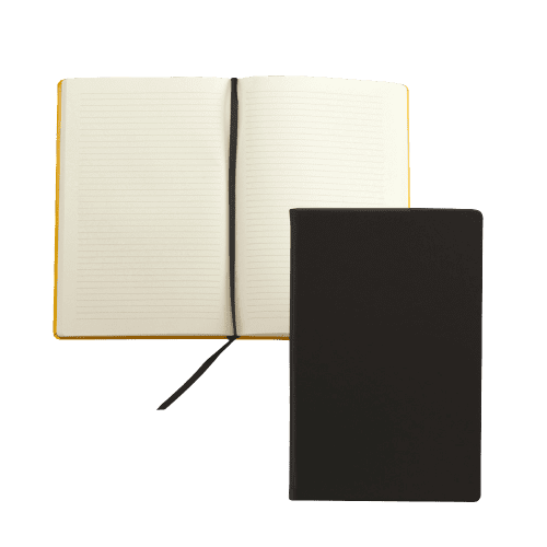 Debossed Recycled Leather A5 Notebook with your Company Logo