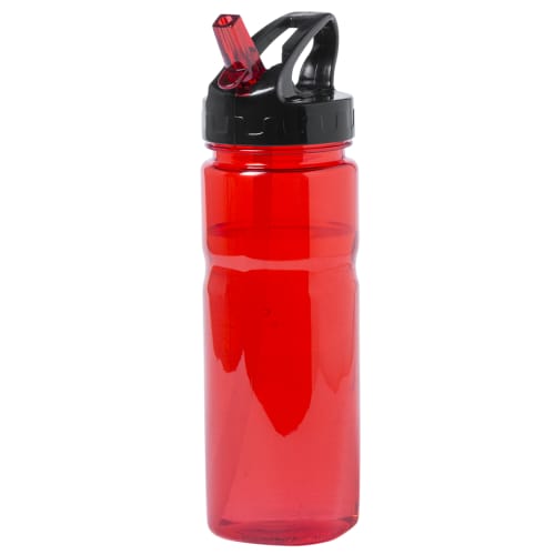 Branded Accord Tritan Water Bottles in Red with Flip Up Straw from Total Merchandise