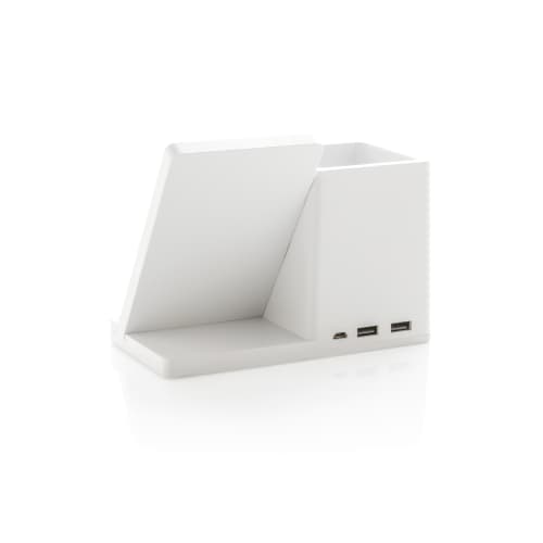 Branded wireless charger phone stand