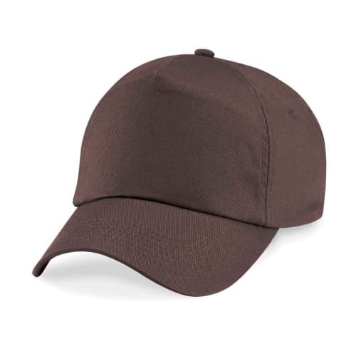 Customisable Original Cotton 5 Panel Cap in Chocolate from Total Merchandise