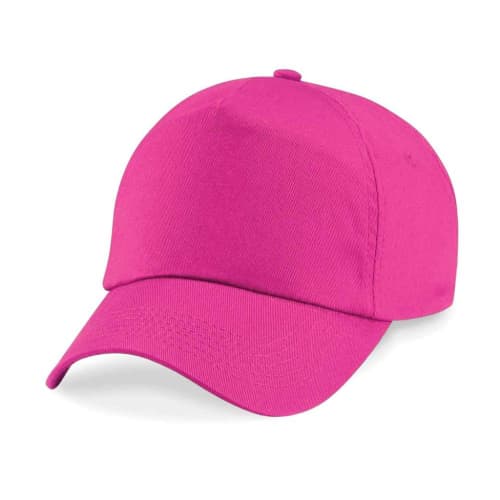 Custom Printed Beechfield Original Cotton 5 Panel Cap in Fuchsia from Total Merchandise