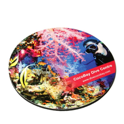 Promotional Round Antimicrobial Hardtop Coasters by Total Merchandise