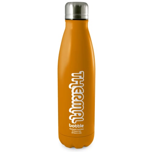 Custom Engraved Antimicrobial Eevo-Therm Drink Bottles in Orange from Total Merchandise