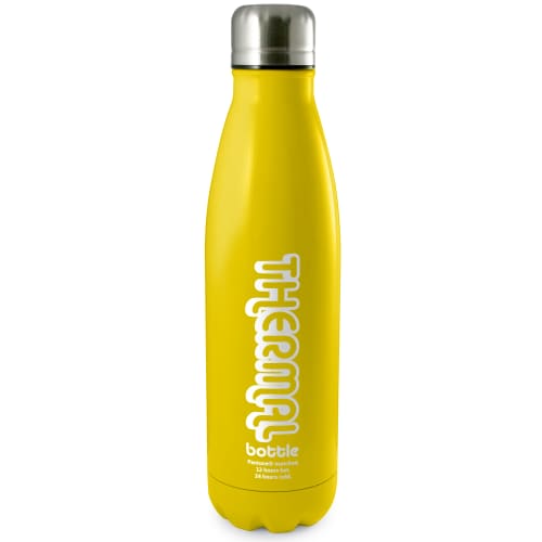 Branded Antimicrobial Eevo-Therm Drink Bottles in Yellow from Total Merchandise