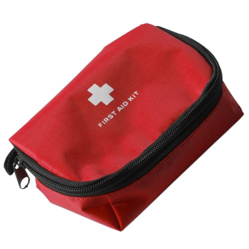 Promotional 12 Piece First Aid Kit in red from Total Merchandise