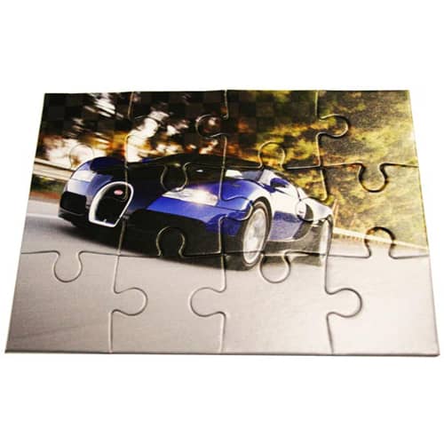 12 Piece Jigsaw Puzzles in White