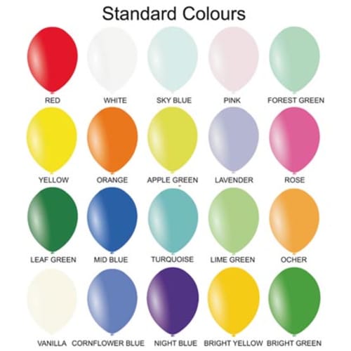 Promotional 12 Inch Balloons in a Range of Colours from Total Merchandise