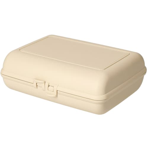 Custom Printed Recyclable Lunch Boxes in Apricot Colours from Total Merchandise