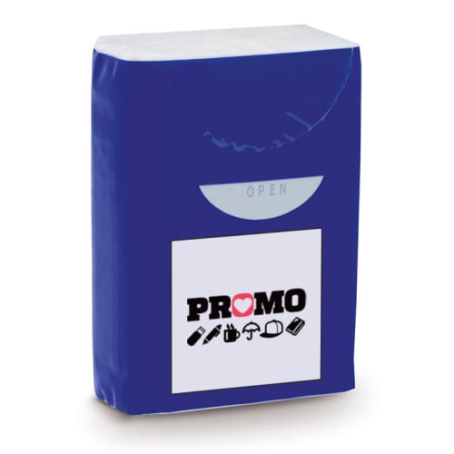 Custom printed tissue packs