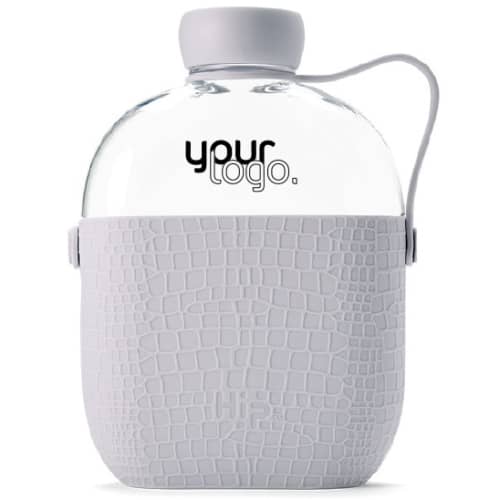 Custom printed Hip Water Bottles in cloud from Total Merchandise