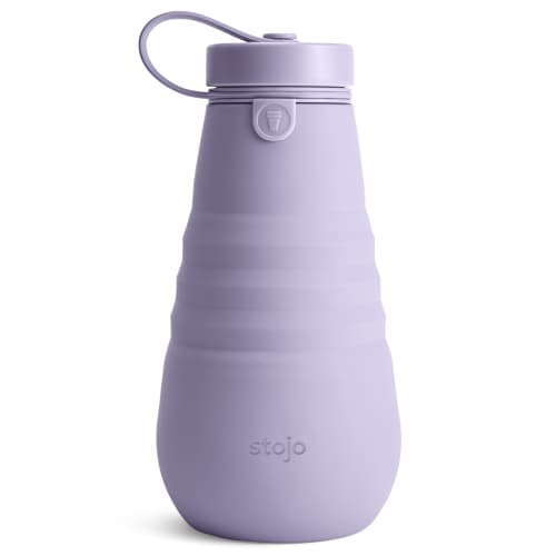 Promotional Stojo Collapsible Bottles in Lilac from Total Merchandise