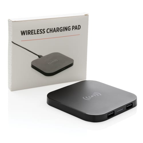 Black Wireless 5W Charging Pad from Total Merchandise