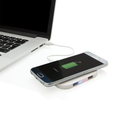 White Wireless 5W Charging Pad from Total Merchandise