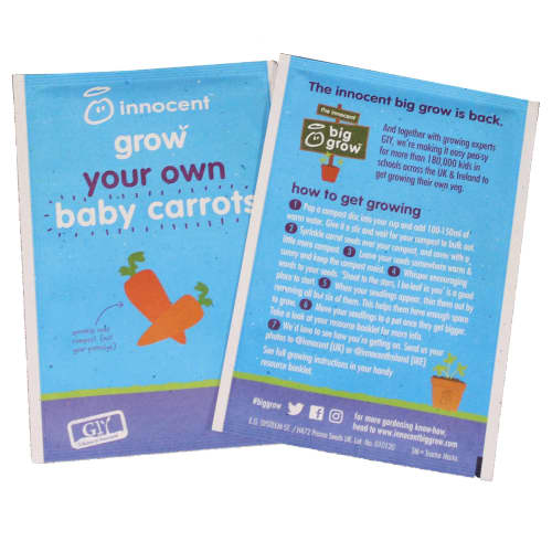 Custom Branded Eco-Friendly Seed Packets in Postcard Sizes