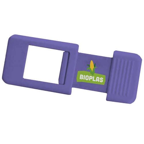 Branded bioplastic webcam covers