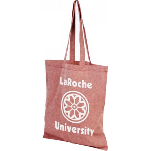 Promotional Pheebs Recycled Cotton Tote Bag in heather red from Total Merchandise