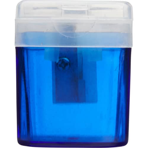 Promotional pencil sharpener in blue from Total Merchandise