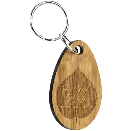 Eco-friendly Bamboo Keyrings Cut to Any Shape you Like from Total Merchandise
