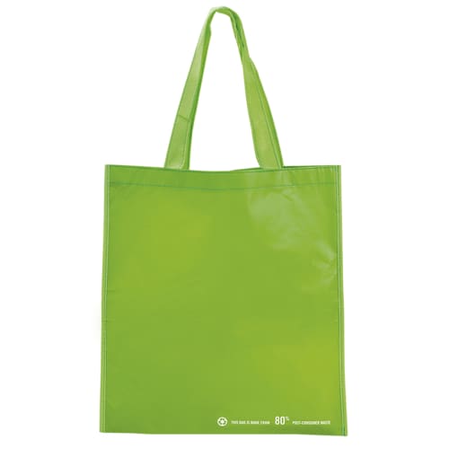 Branded tote bags made from recycled plastic