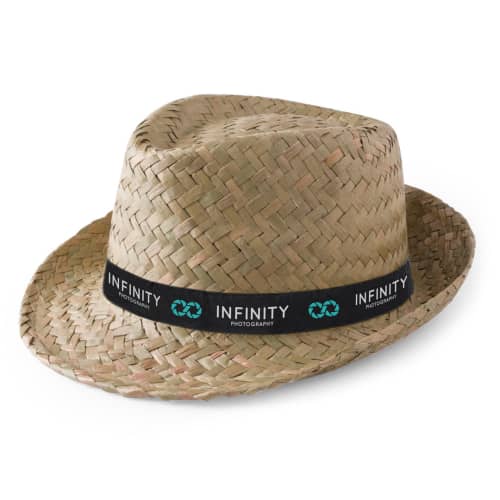 Custom branded straw hats make great business gifts or resale items