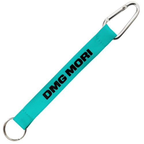 Printed Carabiner Strap Keyrings in a Pantone Matched Colour with a Logo from Total Merchandise