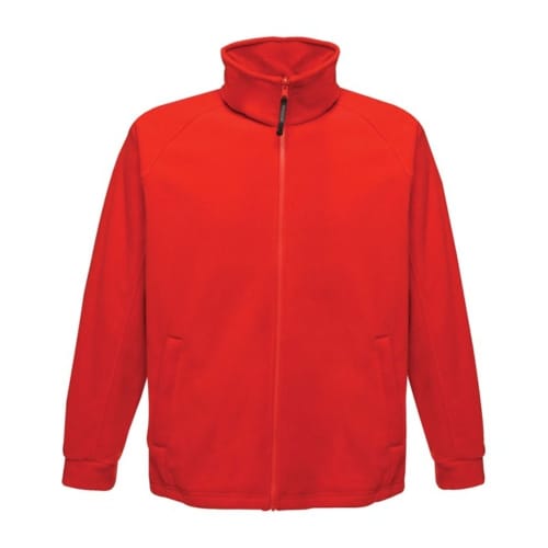 Logo branded Regatta Thor III Fleece Jackets in Classic Red from Total Merchandise