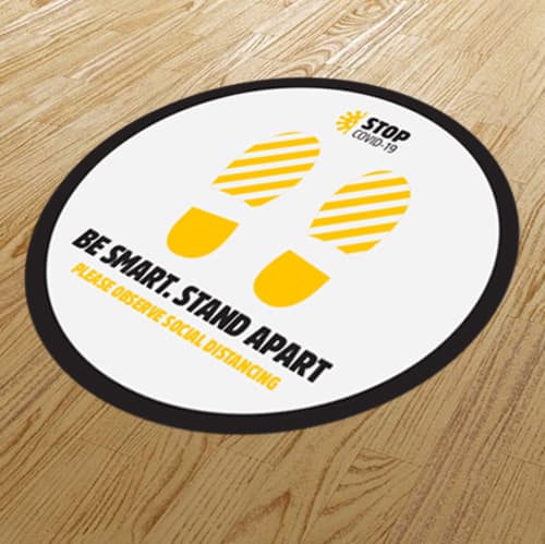 Social Distancing Anti-Slip Floor Stickers from Total Merchandise