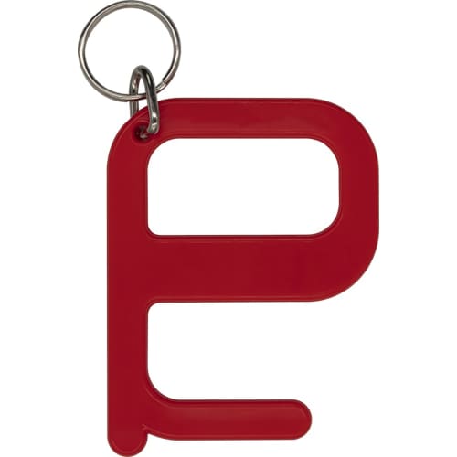 Customised Hygiene Key in red from Total Merchandise