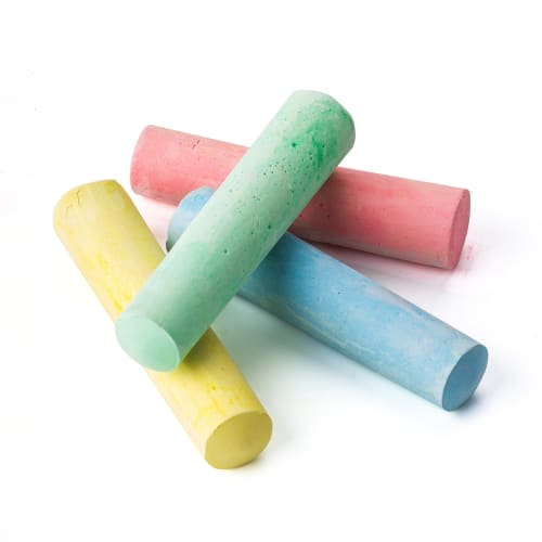 4 coloured chalks in a Sidewalk Chalk Set by Total Merchandise