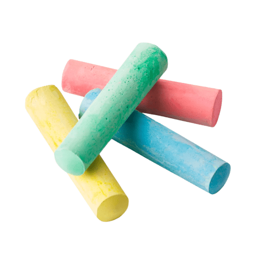 4 coloured chalks in a Sidewalk Chalk Set by Total Merchandise