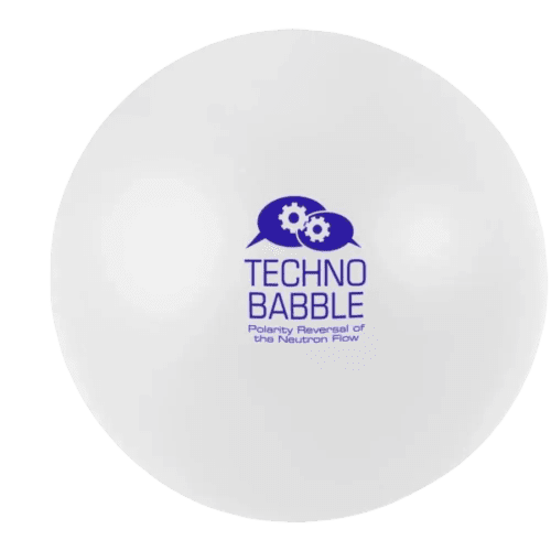 Cool Round Stress Balls in White