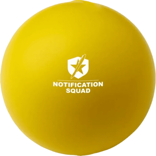 Cool Round Stress Balls in Yellow