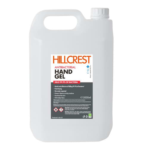 5 Litre Tubs of 70% Alcohol Hand Sanitiser Gel For UK Businesses from Total Merchandise