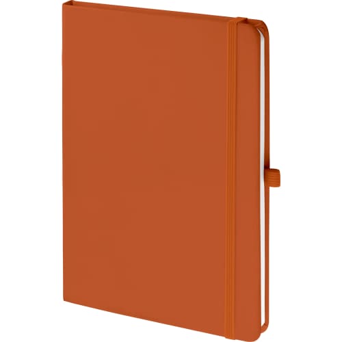 Custom Printed Branded Notebooks In Orange From Total Merchandise