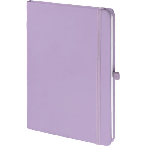 Individually Named Mood® Soft Feel Notebooks in Pastel Purple