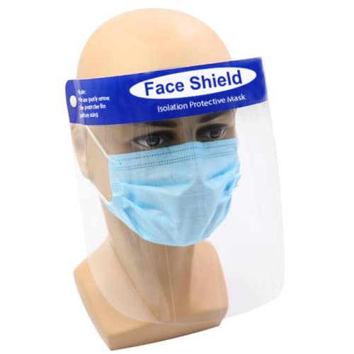 Protective Face Shield Visor for UK medical settings from Total Merchandise